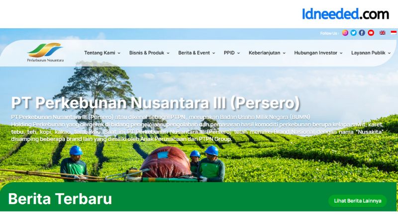 Gaji Karyawan PT Perkebunan Nusantara III (Persero) Terbaru