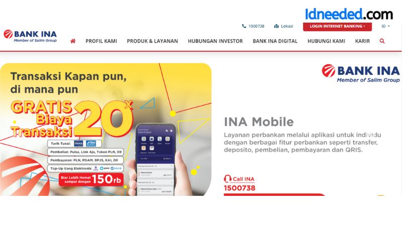 Gaji Pegawai Bank Ina Perdana