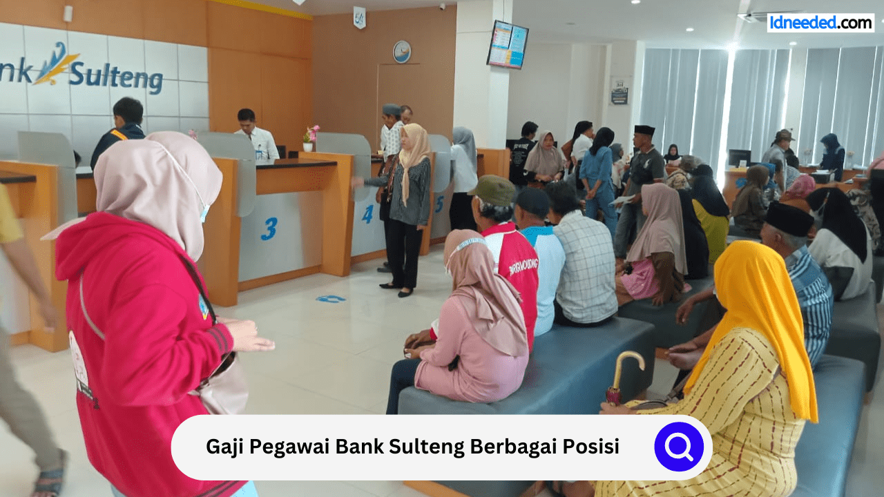 Gaji Pegawai Bank Sulteng Berbagai Posisi