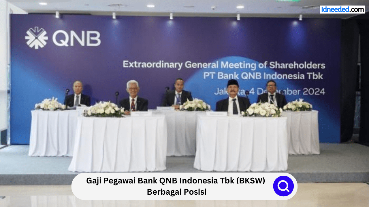 Gaji Pegawai Bank QNB Indonesia Tbk (BKSW) Berbagai Posisi