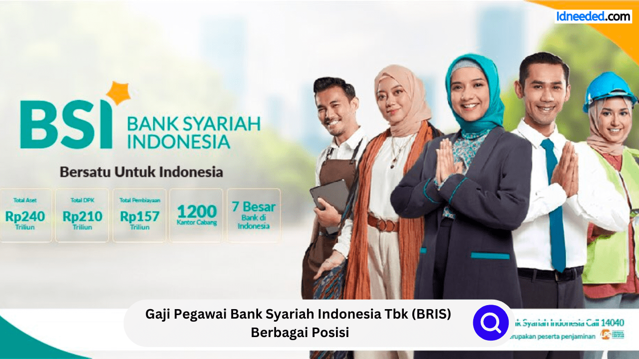 Gaji Pegawai Bank Syariah Indonesia Tbk (BRIS) Berbagai Posisi