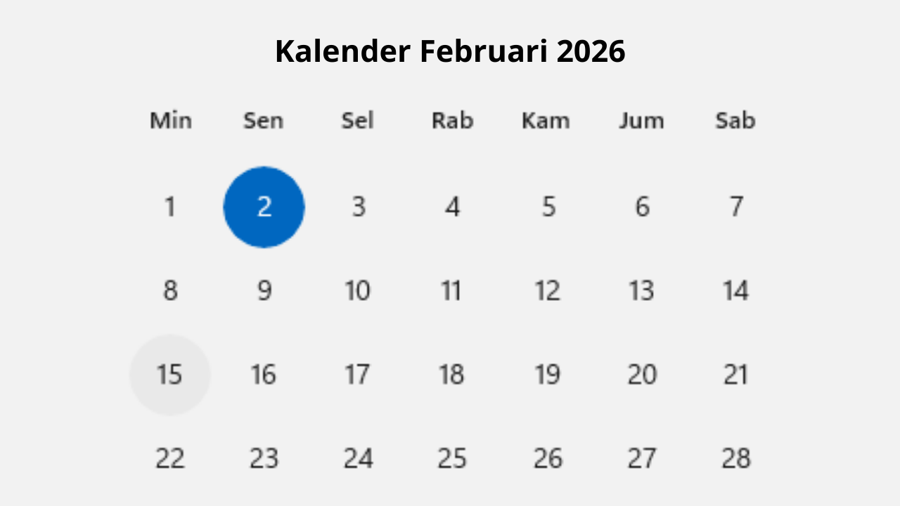 tanggal merah februari 2026